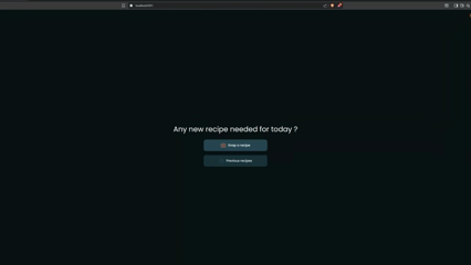 Snap To Table - AI Recipe Generator